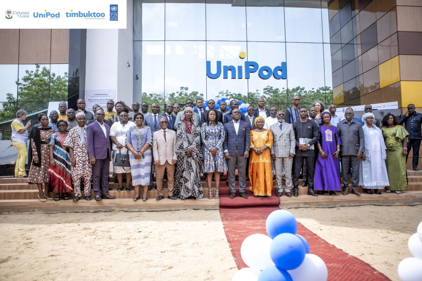 Cérémonie d'inauguration de l'UniPod Togo